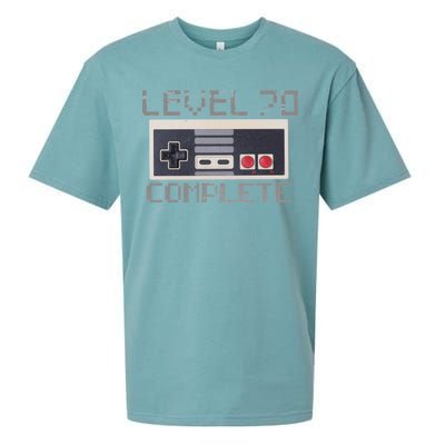 Level 70 Complete Retro Gamer 70th Birthday Sueded Cloud Jersey T-Shirt