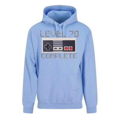 Level 70 Complete Retro Gamer 70th Birthday Unisex Surf Hoodie