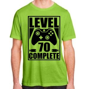 Level 70 Complete Video Gamer 70th Birthday Adult ChromaSoft Performance T-Shirt