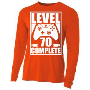 Level 70 Complete Video Gamer 70th Birthday Cooling Performance Long Sleeve Crew