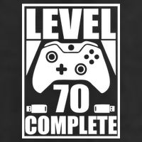 Level 70 Complete Video Gamer 70th Birthday Adult Drive Performance Visor