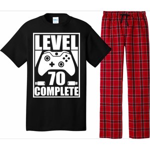 Level 70 Complete Video Gamer 70th Birthday Pajama Set