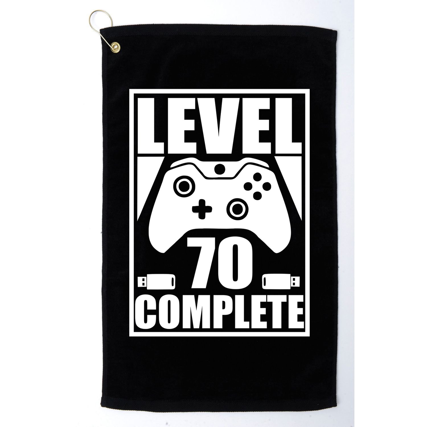 Level 70 Complete Video Gamer 70th Birthday Golf Towel