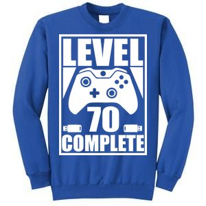 Level 70 Complete Video Gamer 70th Birthday Sweatshirt