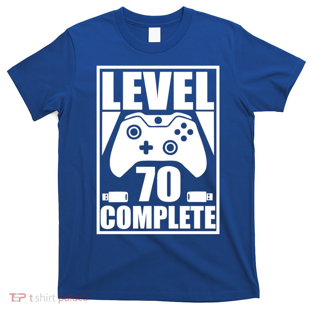 Level 70 Complete Video Gamer 70th Birthday T-Shirt
