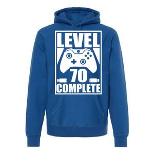 Level 70 Complete Video Gamer 70th Birthday Premium Hoodie