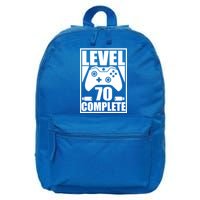 Level 70 Complete Video Gamer 70th Birthday 16 in Basic Backpack