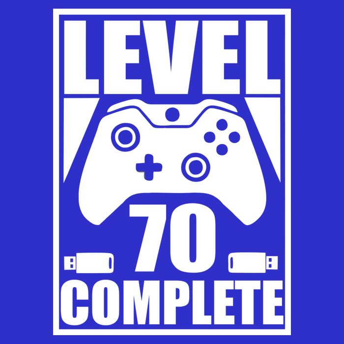 Level 70 Complete Video Gamer 70th Birthday 16 in Basic Backpack