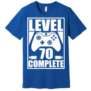 Level 70 Complete Video Gamer 70th Birthday Premium T-Shirt