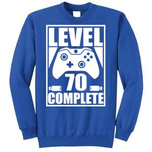 Level 70 Complete Video Gamer 70th Birthday Tall Sweatshirt