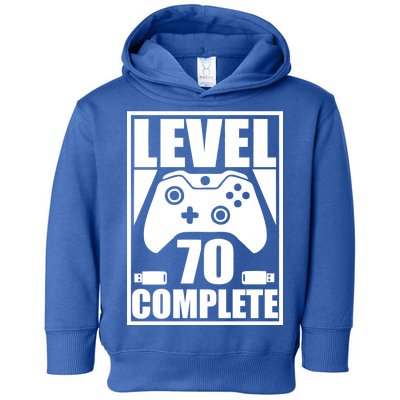 Level 70 Complete Video Gamer 70th Birthday Toddler Hoodie