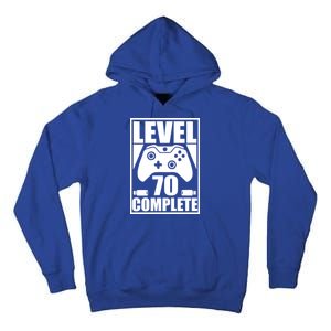 Level 70 Complete Video Gamer 70th Birthday Tall Hoodie