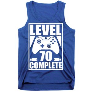 Level 70 Complete Video Gamer 70th Birthday Tank Top