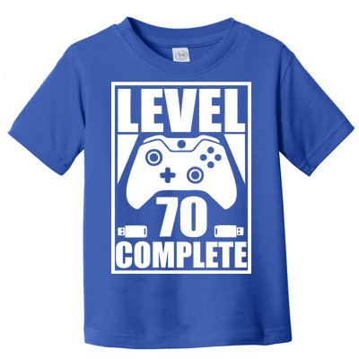 Level 70 Complete Video Gamer 70th Birthday Toddler T-Shirt