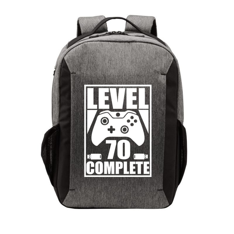 Level 70 Complete Video Gamer 70th Birthday Vector Backpack