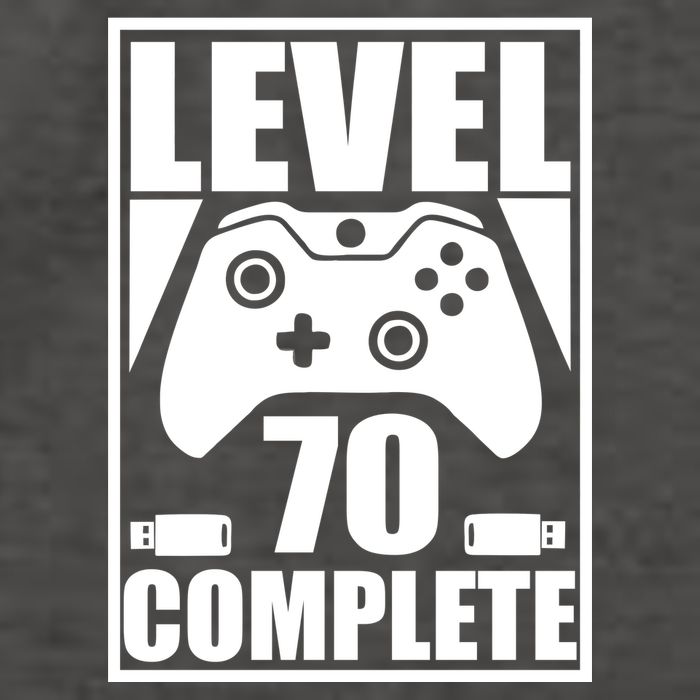 Level 70 Complete Video Gamer 70th Birthday Vector Backpack