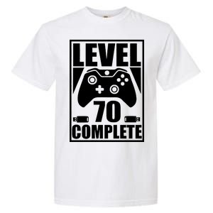 Level 70 Complete Video Gamer 70th Birthday Garment-Dyed Heavyweight T-Shirt