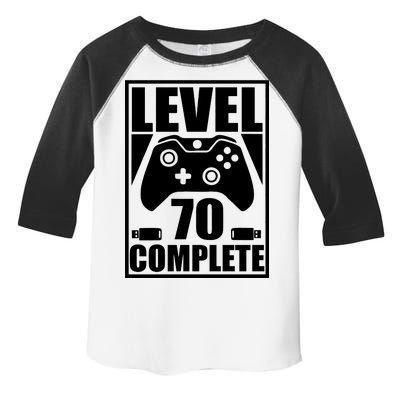 Level 70 Complete Video Gamer 70th Birthday Toddler Fine Jersey T-Shirt