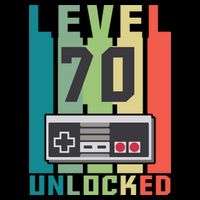 Level 70 Unlocked Funny Retro Gamer Birthday 16 in Basic Backpack
