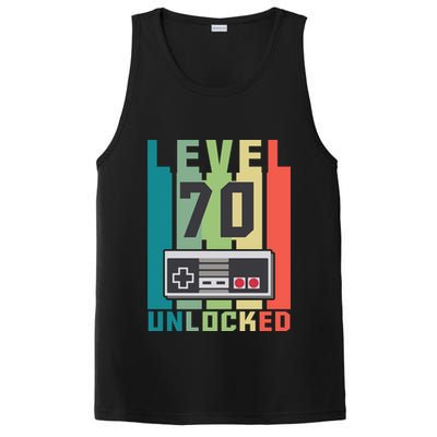 Level 70 Unlocked Funny Retro Gamer Birthday PosiCharge Competitor Tank