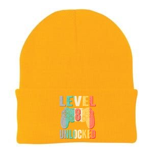 Level 8 Unlocked Eight Years Old Knit Cap Winter Beanie