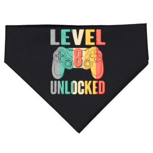 Level 8 Unlocked Eight Years Old USA-Made Doggie Bandana