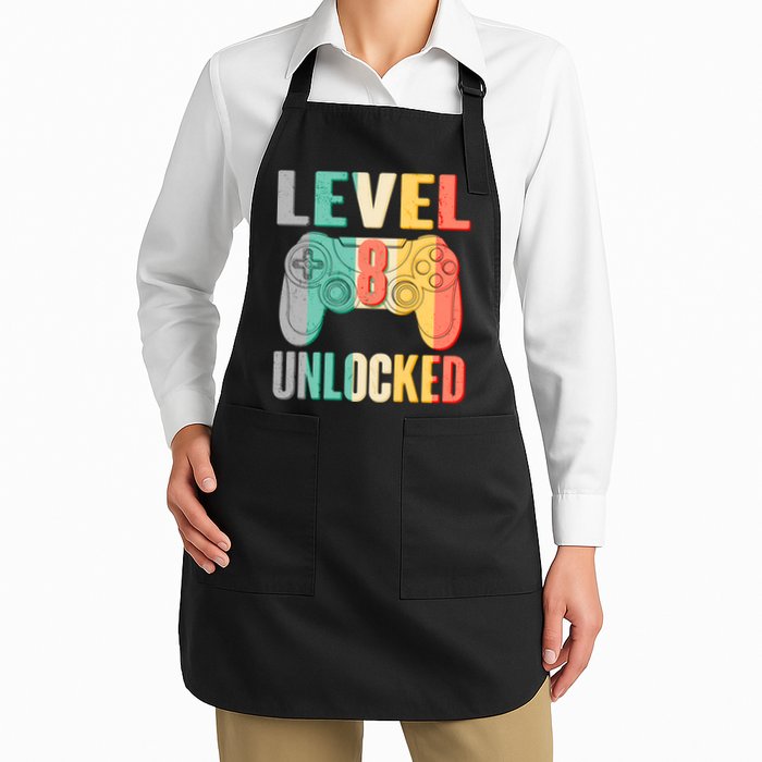 Level 8 Unlocked Eight Years Old Apron