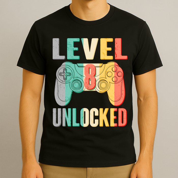 Level 8 Unlocked Eight Years Old T-Shirt