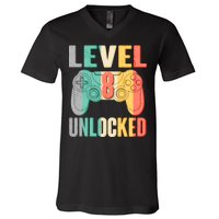 Level 8 Unlocked Eight Years Old V-Neck T-Shirt