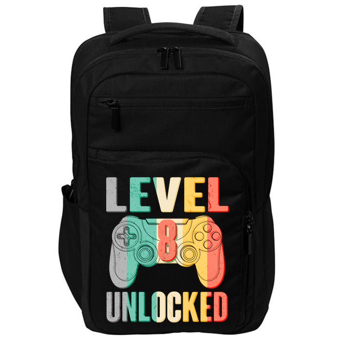 Level 8 Unlocked Eight Years Old Impact Tech Backpack