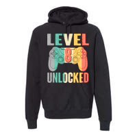 Level 8 Unlocked Eight Years Old Premium Hoodie