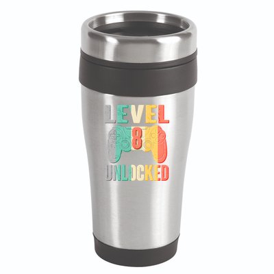Level 8 Unlocked Eight Years Old 16oz Travel Tumbler