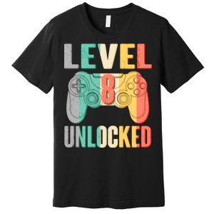 Level 8 Unlocked Eight Years Old Premium T-Shirt