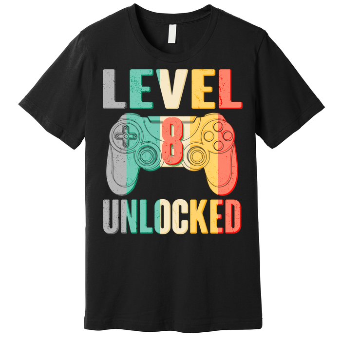 Level 8 Unlocked Eight Years Old Premium T-Shirt