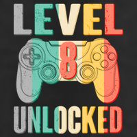 Level 8 Unlocked Eight Years Old Hat
