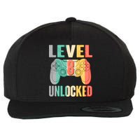 Level 8 Unlocked Eight Years Old Wool Snapback Cap