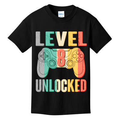 Level 8 Unlocked Eight Years Old Kids T-Shirt