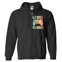 Level 8 Unlocked Eight Years Old Full Zip Hoodie