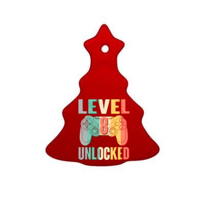 Level 8 Unlocked Eight Years Old Ceramic Tree Ornament