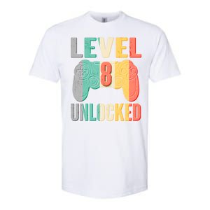 Level 8 Unlocked Eight Years Old Softstyle CVC T-Shirt