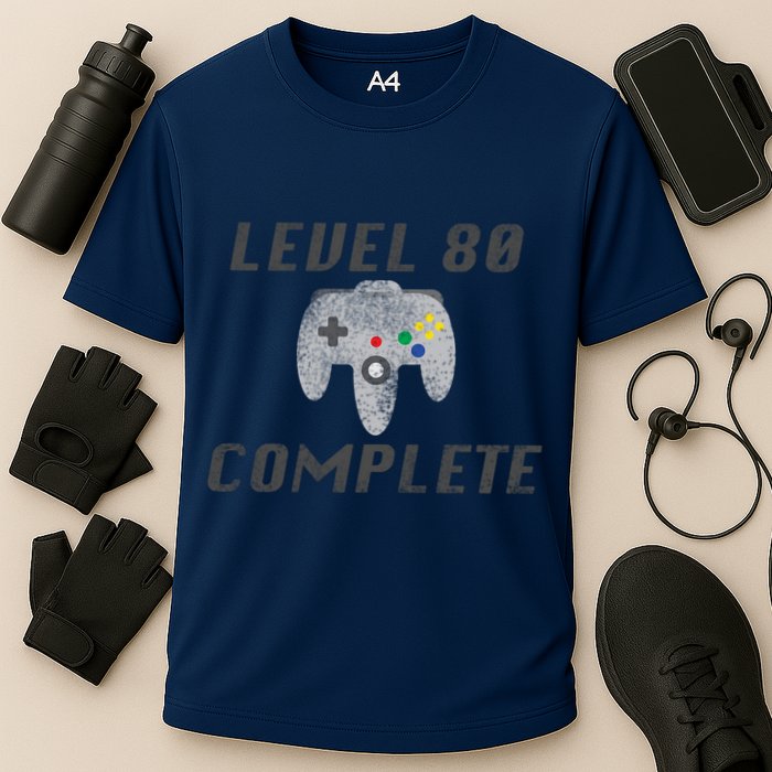 Level 80 Complete 80th Birthday Performance Shirt