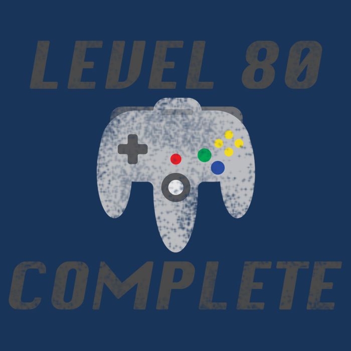 Level 80 Complete 80th Birthday Performance Shirt