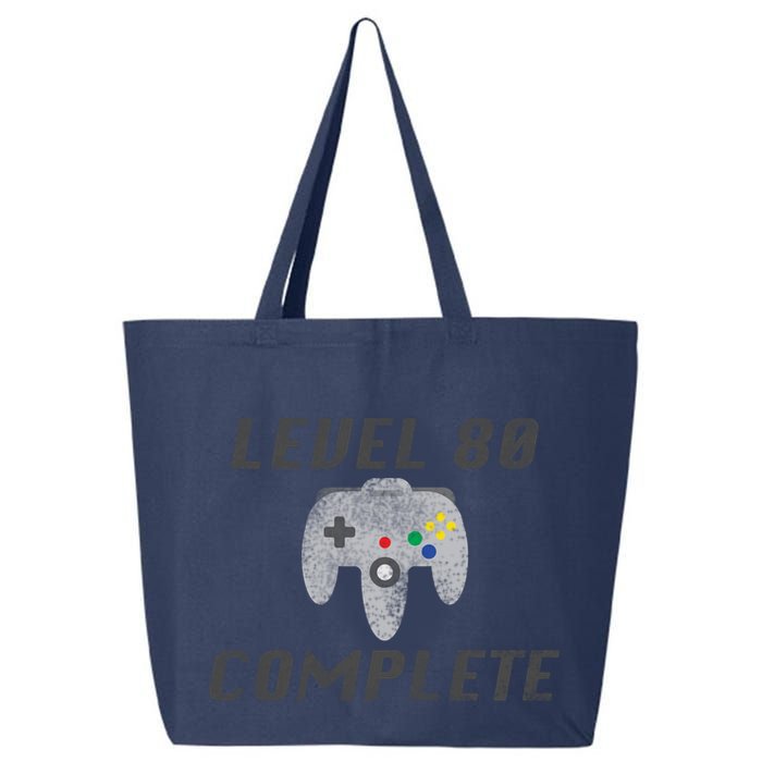 Level 80 Complete 80th Birthday 25L Jumbo Tote