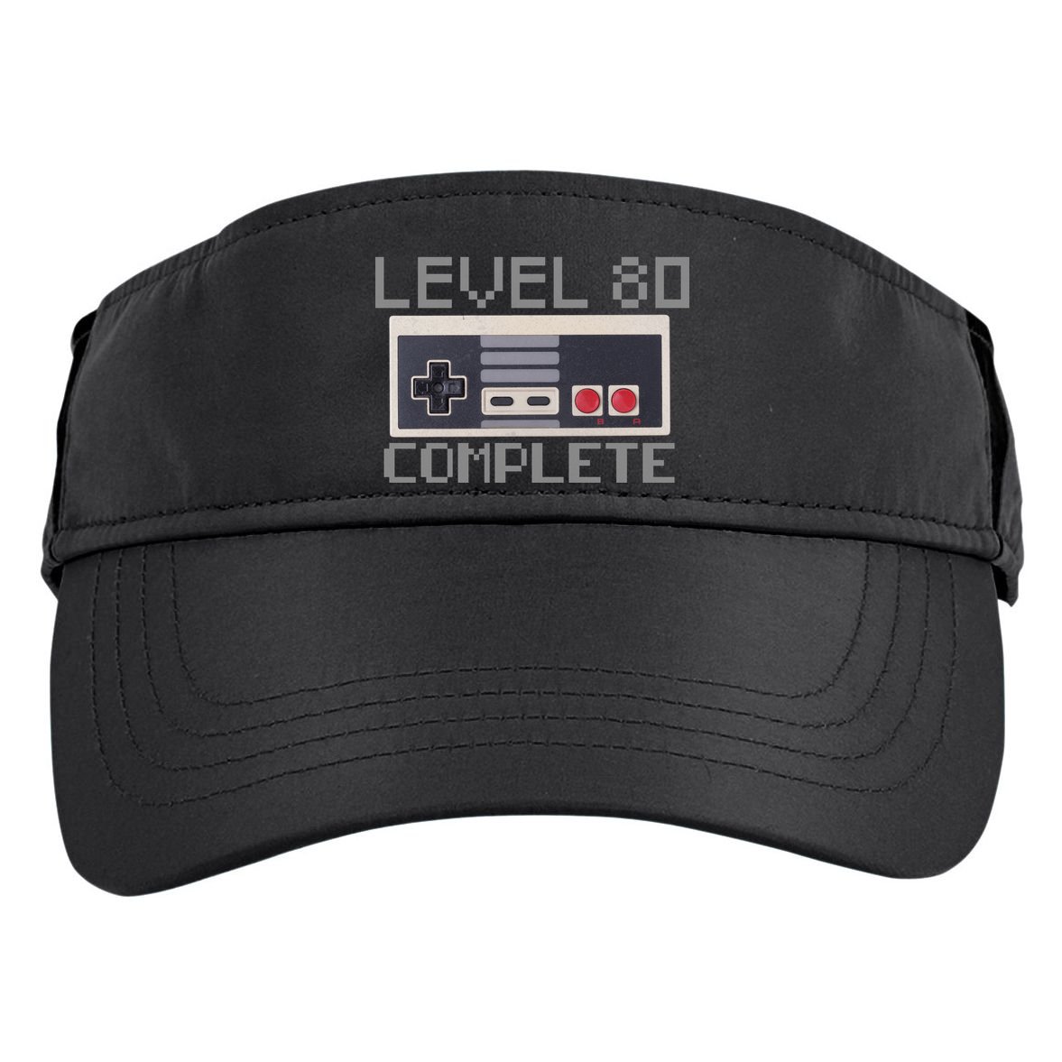 Level 80 Complete Retro Gamer 80th Birthday Adult Drive Performance Visor