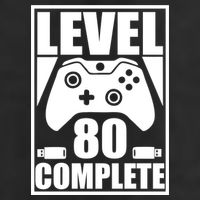 Level 80 Complete Video Gamer 80th Birthday 11oz C Handle Ceramic Mug