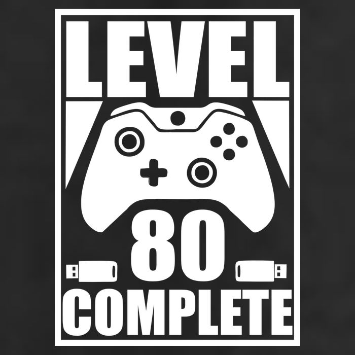 Level 80 Complete Video Gamer 80th Birthday 11oz C Handle Ceramic Mug