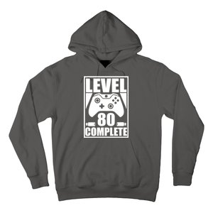 Level 80 Complete Video Gamer 80th Birthday Hoodie