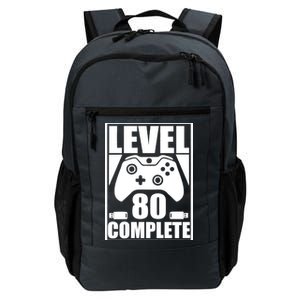 Level 80 Complete Video Gamer 80th Birthday Daily Commute Backpack