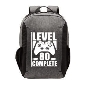 Level 80 Complete Video Gamer 80th Birthday Vector Backpack