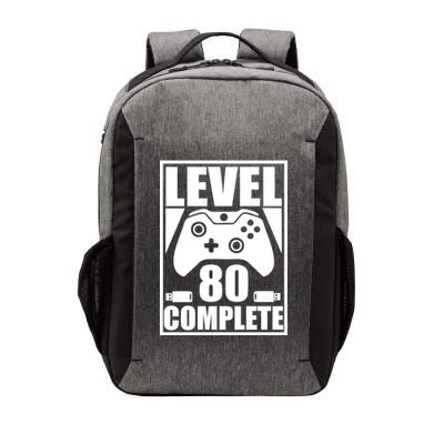Level 80 Complete Video Gamer 80th Birthday Vector Backpack